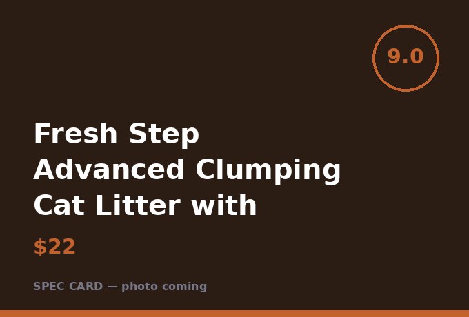 Fresh Step Advanced Clumping Cat Litter with Febreze