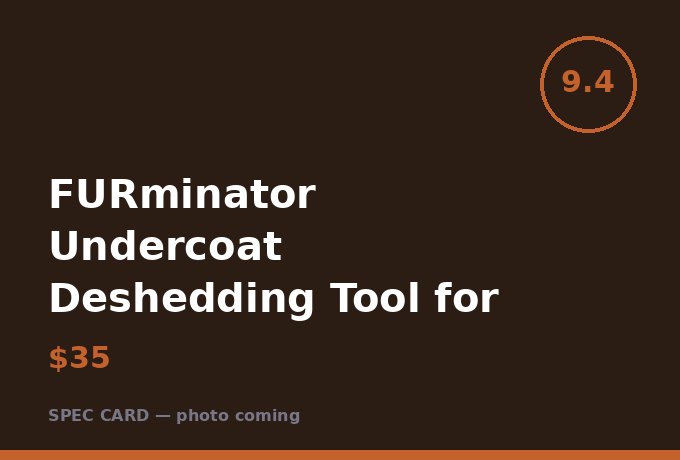 FURminator Undercoat Deshedding Tool for Dogs