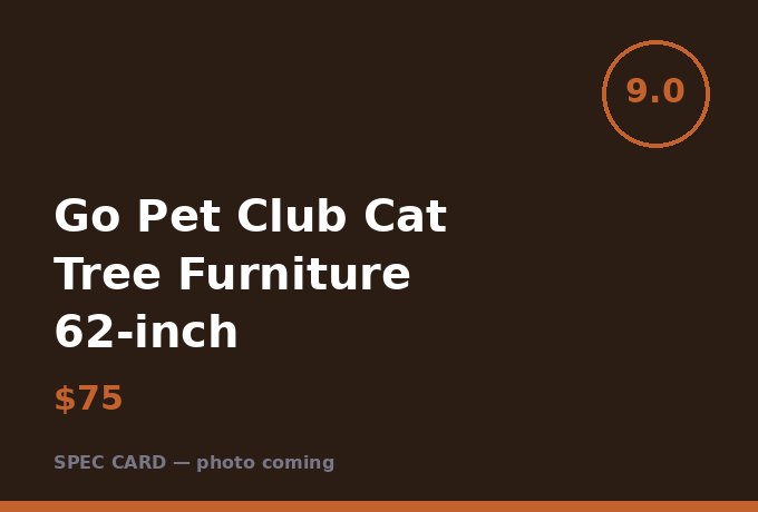 Go Pet Club Cat Tree Furniture 62-inch