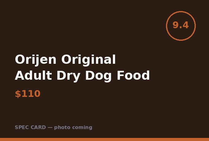 Orijen Original Adult Dry Dog Food