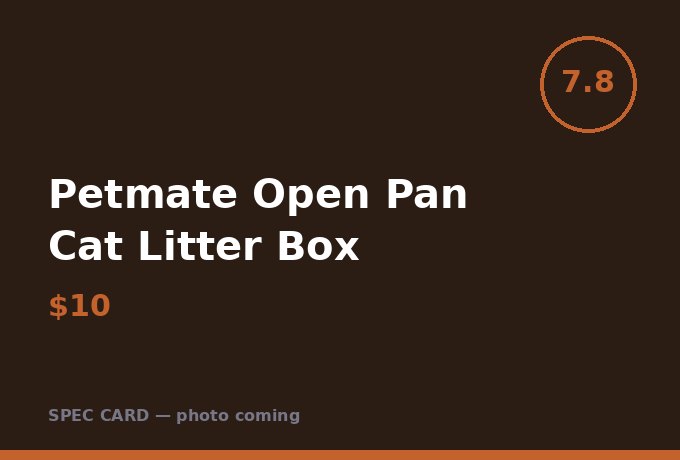 Petmate Open Pan Cat Litter Box