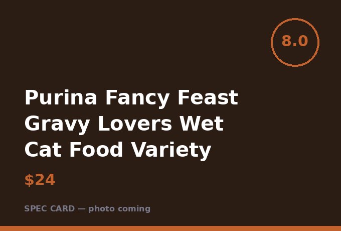 Purina Fancy Feast Gravy Lovers Wet Cat Food Variety Pack
