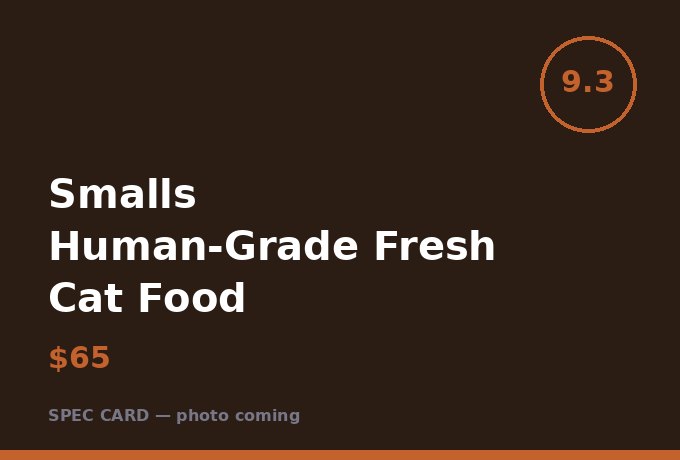 Smalls Human-Grade Fresh Cat Food