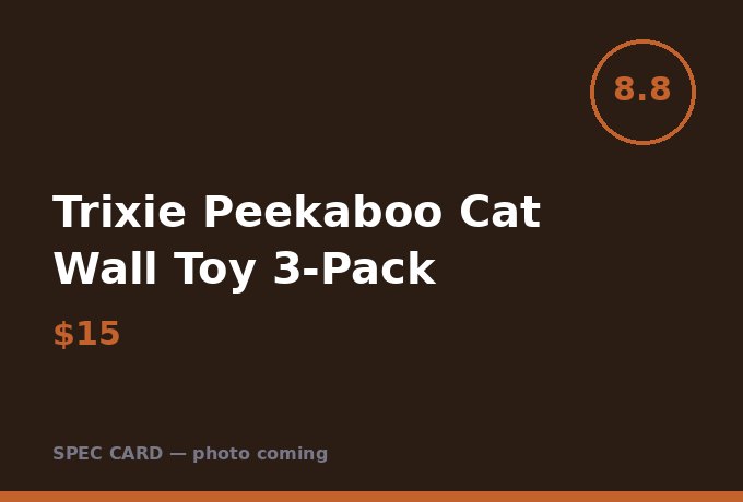 Trixie Peekaboo Cat Wall Toy 3-Pack