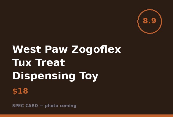 West Paw Zogoflex Tux Treat Dispensing Toy