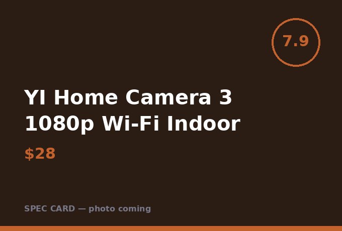 YI Home Camera 3 1080p Wi-Fi Indoor